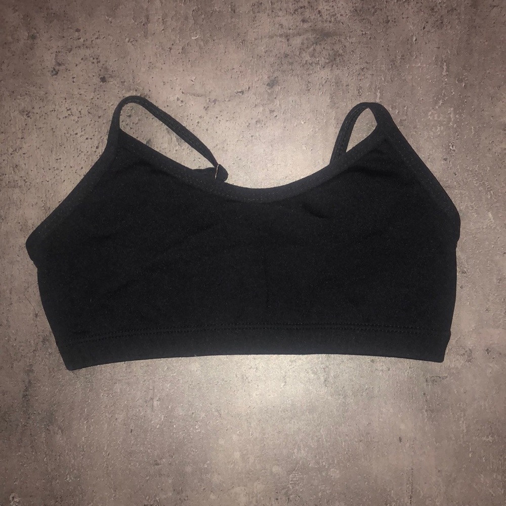 Capezio Black Sports bra